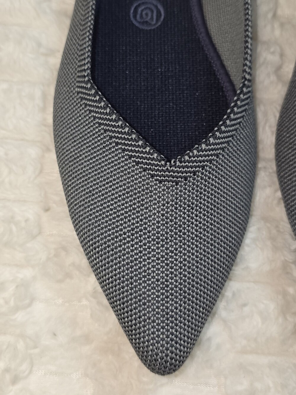 ROTHYS Gray Cloud The Point Ballet Slip On Flats - Picture 8 of 13